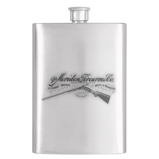 Meriden Fire Arms Co. 1908 Logo Flask Heupfles (Voorkant)