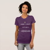 Meridian Keep Calm T-shirt White Font (Voorkant volledig)