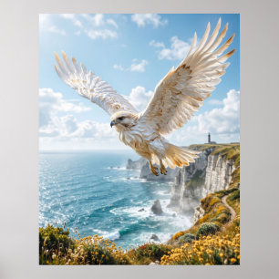 Meringue-rotsen Hawk Cliffs Poster