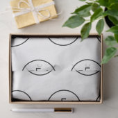 Merk Logo Naam Patroon Modern Elegant Tissuepapier (Geschenk)