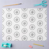 Merk Logo Naam Patroon Modern Elegant Tissuepapier (Craft)