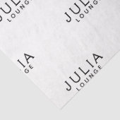 Merk Logo Naam Patroon Modern Elegant Tissuepapier (Detail)