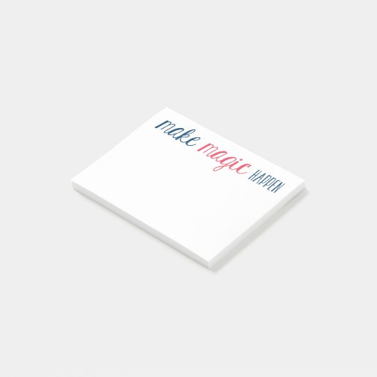 Merk Magic Happen Notes (Schuin)