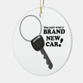 Merk New Car Keramisch Ornament (Links)
