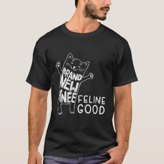 Merk New Knee Feline Good Joint Knee Replacement T-shirt