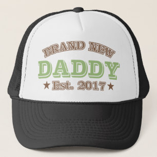 Merk New Papa Est. 2017 (groen) Trucker Pet