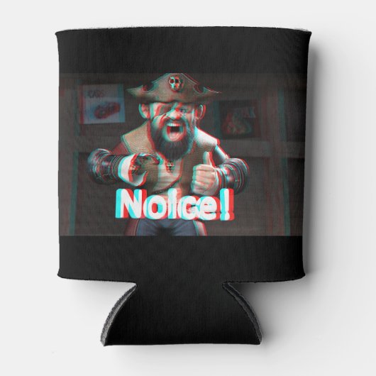 Merk op! Badaz Beard 3D Blikjeskoeler (Voorkant)