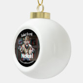 Merk op! Badaz Beard 3D Keramische Bal Ornament (Rechts)
