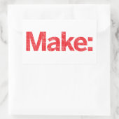 Merk Rechthoekige Sticker (Tas)