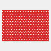 Merk rode witte pokadots inpakpapier vel (Voorkant 3)