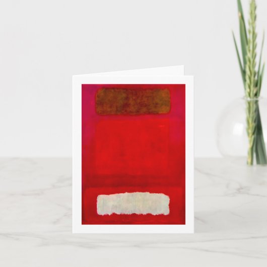 merk rothko schilderkunst abstract kaart (Voorkant)