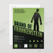 Merk van Frankenstein - horror poster Briefkaart (Voorkant / Achterkant)