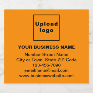 Merk voor zakelijk gebruik op etiket van Oranje kl