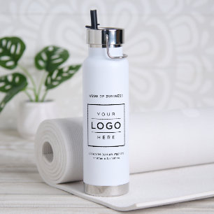 Merk Wit Zakelijk Logo Welzijn Waterfles