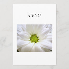 Merkaart voor het menu van het diner, zuivere witt