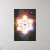 Merkaba- Beschermende energie van het Universum Canvas Afdruk (Voorkant)
