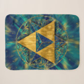 Merkabah in de bloem van het leven sherpa deken (Voorkant (horizontaal))