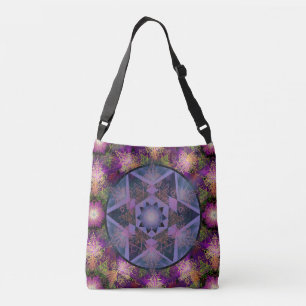 Merkabah Mandala Pattern Crossbody Tas