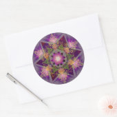 Merkabah Mandala Pattern Ronde Sticker (Envelop)