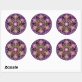Merkabah Mandala Pattern Ronde Sticker (Vel)