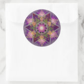 Merkabah Mandala Pattern Ronde Sticker (Tas)