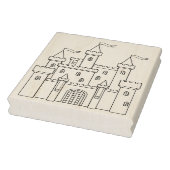 Merkbare middeleeuwse Royal Castle Colour Page Rubberstempel (Stempel)