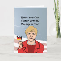 Merkel met Duitse vlag -