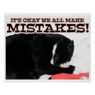 Merkfouten maken is OK Perfect Poster