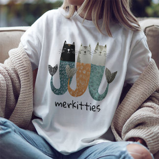 Merkitties chatte Chat Mermaid T-shirt