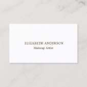 Merkkleur Qr code modern minimalistisch Visitekaartje (Voorkant)