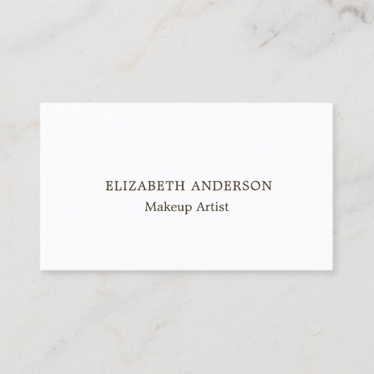 Merkkleur Qr code modern minimalistisch Visitekaartje (Voorkant)