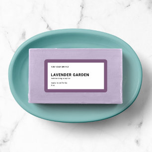 Merkmerk en modern, minimaal bewerkbaar kleurenpro etiket