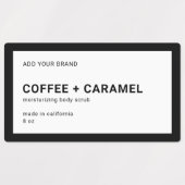 Merkmerk en modern, minimaal bewerkbaar kleurenpro labels (Design 1)