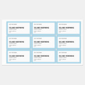 Merkmerk en modern, minimaal bewerkbaar kleurenpro labels (Vel)