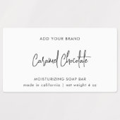 Merkmerk en modern script toevoegen Minimalistisch Labels (Design 1)