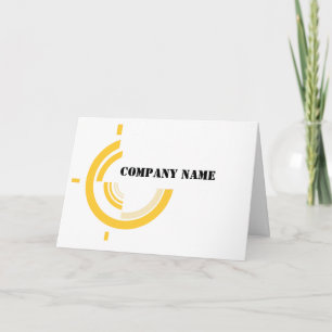 Merknaam Bedrijfsnaam Logo Promotional Business Bedankkaart