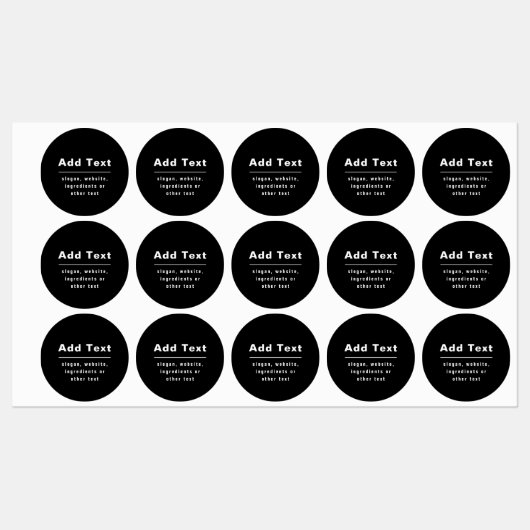 Merknaam bewerken | Zwart wit waterdicht Labels (Vel)