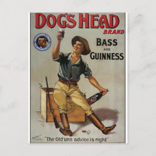Merknaam van de hond briefkaart