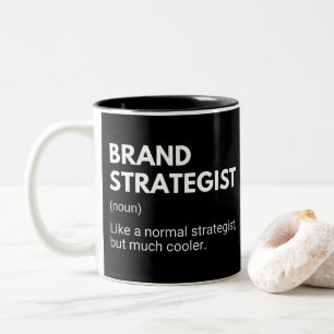 Merkstrateeg Funny Marketing Specialist Zeggen Tweekleurige Koffiemok