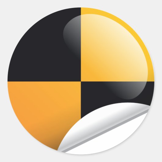 merkteken voor crashtest ronde sticker (Voorkant)