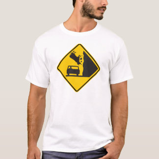 Merkteken voor de snelweg van de Cow Zone T-shirt