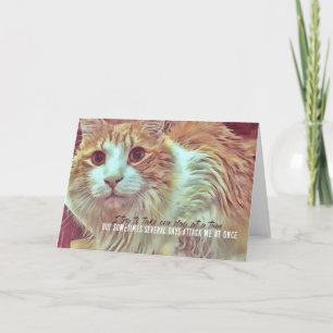 MERKWAARDIG WENSKAART BEDANKKAART