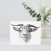 Merkwaardige geit G124 Briefkaart (Staand voorkant)