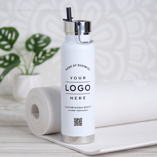 Merkwit Logo QR Code Wellness Waterfles (Yoga)