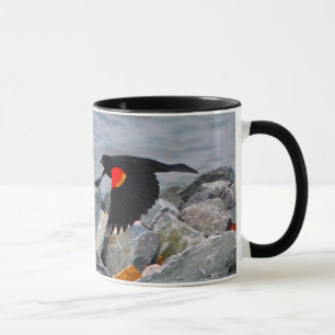 MERLE À AILES ROUGES - tasse