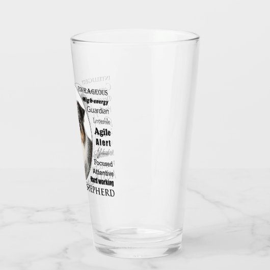 Merle Australian Shepherd Glas (Links)