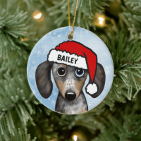 Merle Dapple Dachshund gepersonaliseerde naam