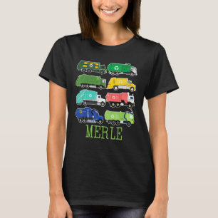 Merle Trash Truck voor kinderen Collector Ecologis T-shirt