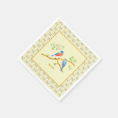 Merlesbleus avec serviettes en papier jaune (Coin)
