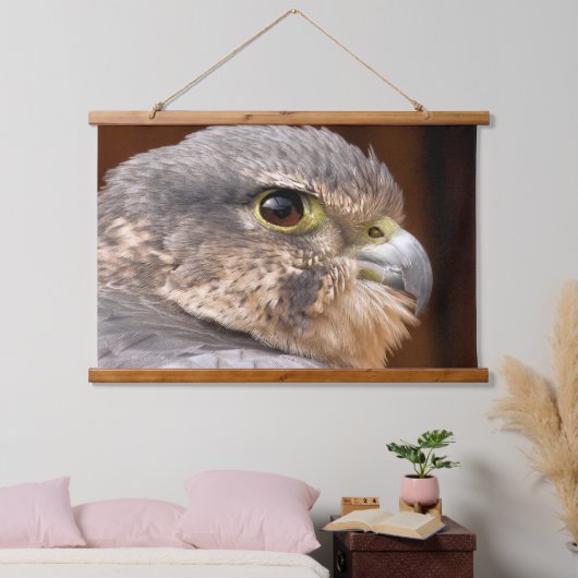 MERLIN FALCON BIRD VAN PREY HANGEND WANDKLEED (Slaapkamer)